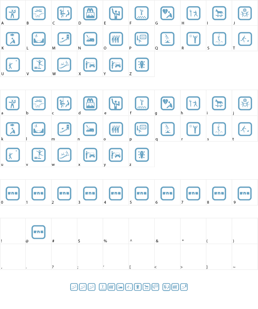 FUNNY ICON Font Character